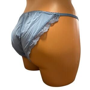 Victoria's Secret Panty Size M Medium Dream Angels String Bikini Muted Blue